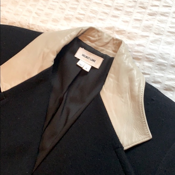 Helmut Lang wool and leather Motto /Biker Jacket ~ S/XS - Picture 7 of 7